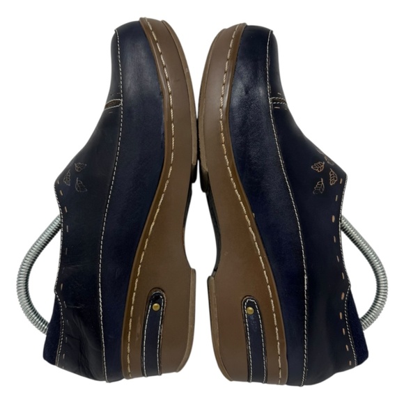 L'artiste Burbank Navy Slip On Clog Shoes - Picture 8 of 12